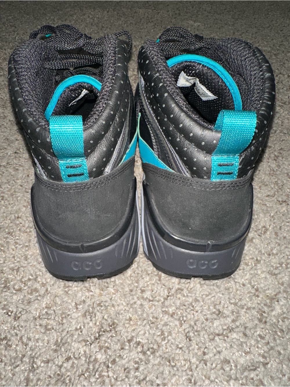 Nike ACG Men's High-Top Sneakers - Black with Teal Accents 365752-031 Size 9. - Picture 5 of 8